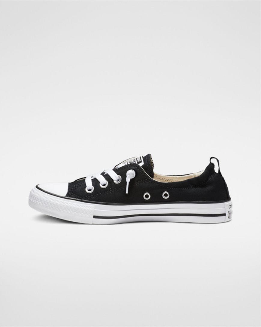 Zapatos Slip On Converse Chuck Taylor All Star Shoreline Mujer Negras | PE PE2087